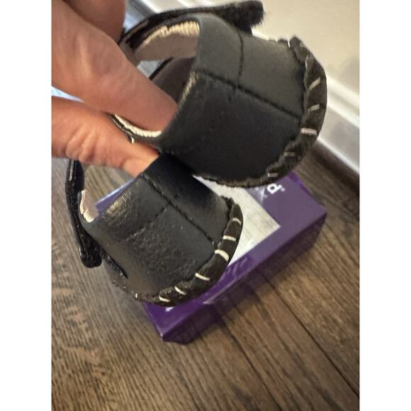 PediPed Infant 0-6 Month Mary Janes Navy Blue Leather Dress Shoes Butterfly NWT - Picture 10 of 12